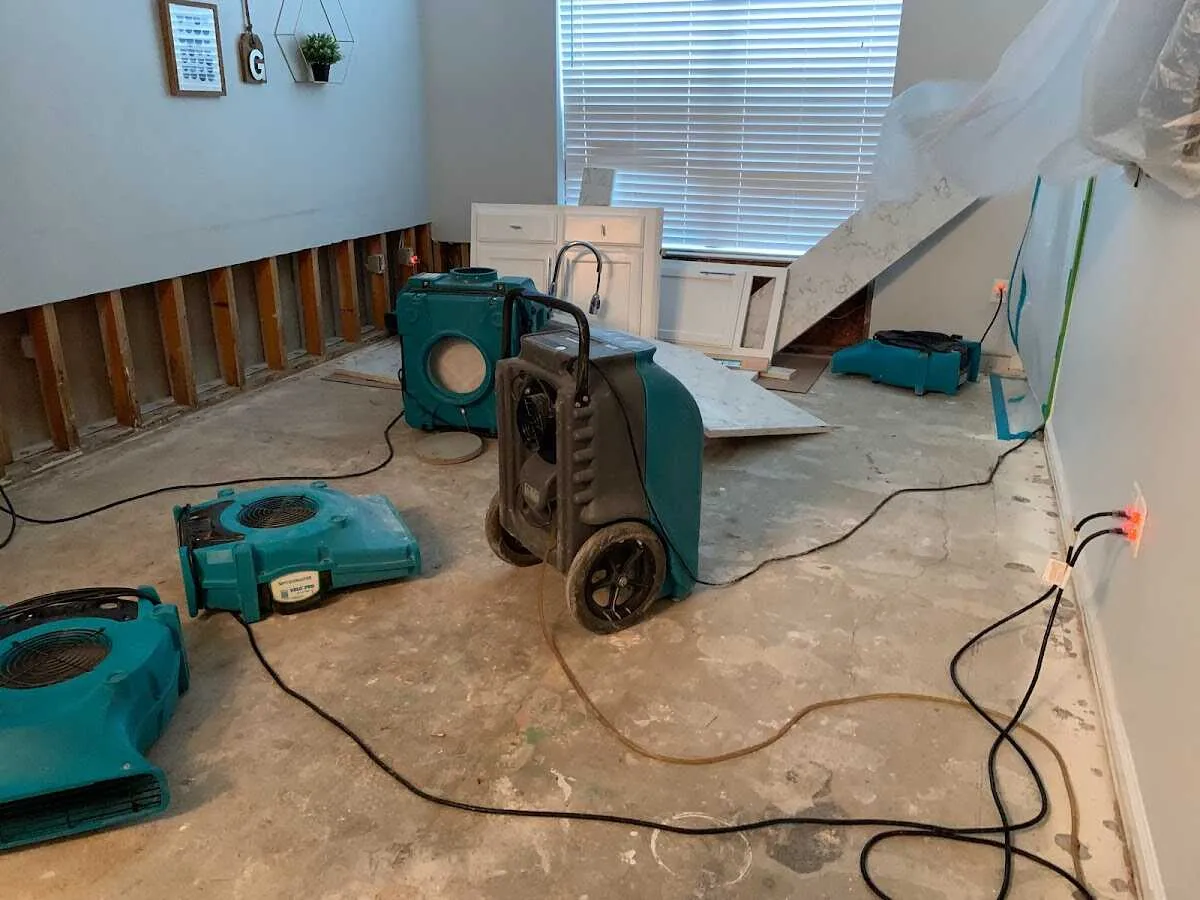 Dehumidifier in flood-cut room for Water Extraction & Removal in North Riverside